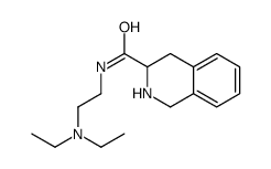N-[2-(二乙基氨基)乙基 ]-1,2,3,4-四氢-3-异喹啉羧酰胺结构式