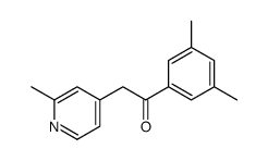 1-(3,5-dimethylphenyl)-2-(2-methylpyridin-4-yl)ethanone Structure