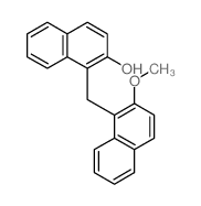 1-((2-Methoxy-1-naphthalenyl)methyl)-2-naphthalenol结构式