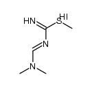 4-(dimethylamino)-2-methylsulfanyl-1,3-diazabuta-1,3-dienium iodide Structure