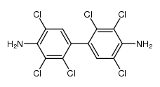 2,2',3,3',5,5'-hexachloro-[1,1'-biphenyl]-4,4'-diamine结构式