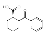 trans-2-Benzoylcyclohexane-1-carboxylic acid Structure