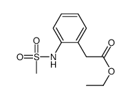 ETHYL 2-(METHYLSULFONAMIDO)PHENYLACETATE Structure