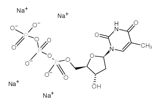 5'-三磷酸胸苷三钠盐结构式