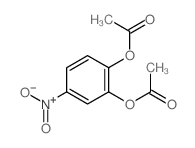 (2-acetyloxy-5-nitro-phenyl) acetate Structure