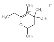 2-ethyl-3,4,4,6-tetramethyl-1-oxa-3-azoniacyclohex-2-ene structure