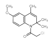 2-氯-1-(6-甲氧基-2,2,4-三甲基-2H-喹啉-1-基)-乙酮结构式
