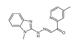 Ethanone, 1-(4-methyl-2-pyridinyl)-, 2-(1-methyl-1H-benzimidazol-2-yl)hydrazone picture