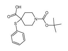 N-(BOC)-4-(phenylthio)-isonipecotic acid Structure