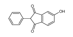 5-hydroxy-2-phenylindene-1,3-dione结构式