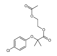 2-acetyloxyethyl 2-(4-chlorophenoxy)-2-methylpropanoate Structure