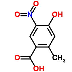 4-羟基-2-甲基-5-硝基苯甲酸结构式