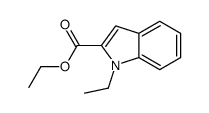 ethyl 1-ethylindole-2-carboxylate结构式