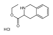 (R)-Ethyl 1,2,3,4-tetrahydroisoquinoline-3-carboxylate hydrochloride Structure