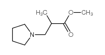 2-甲基-3-(吡咯烷-1-基)丙酸甲酯结构式