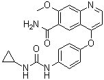 4-(4-(3-环丙基脲基)苯氧基)-7-甲氧基喹啉-6-甲酰胺图片