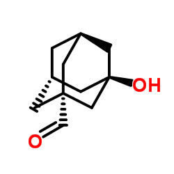 (1r,3s,5R,7S)-3-Hydroxy-1-adamantanecarbaldehyde Structure