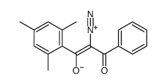 2-diazonio-3-oxo-1-phenyl-3-(2,4,6-trimethylphenyl)prop-1-en-1-olate结构式