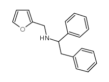 (1,2-Diphenyl-ethyl)-furan-2-ylmethyl-amine Structure