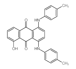 9,10-Anthracenedione,5-hydroxy-1,4-bis[(4-methylphenyl)amino]- Structure
