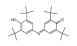 2,6-di-tert-butyl-4-(3,5-di-tert-butyl-4-hydroxyphenylimino)-2,5-cyclohexadien-1-one结构式