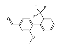2-methoxy-2'-trifluoromethyl-[1,1'-biphenyl]-4-carboxaldehyde结构式