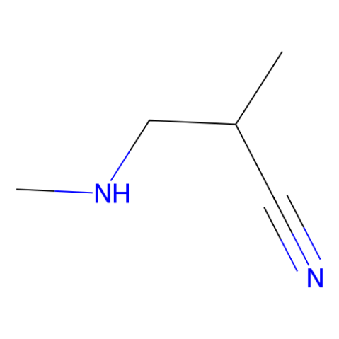 2-methyl-3-methylamino-propanenitrile Structure