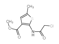 2-[(氯乙酰基)氨基]-5-甲基噻吩-3-羧酸甲酯结构式