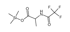 N-(Trifluoroacetyl)-L-alanine trimethylsilyl ester结构式