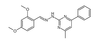 N-[(2,4-dimethoxyphenyl)methylideneamino]-4-methyl-6-phenylpyrimidin-2-amine Structure
