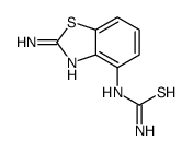 (9CI)-(2-氨基-4-苯并噻唑)-硫脲结构式