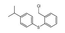 1-(chloromethyl)-2-(4-propan-2-ylphenyl)sulfanylbenzene结构式