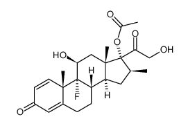 betamethasone 17-acetate Structure