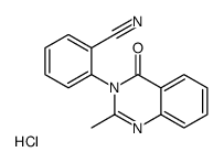 2-(2-methyl-4-oxoquinazolin-3-yl)benzonitrile,hydrochloride Structure
