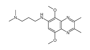 N'-(5,8-dimethoxy-2,3-dimethyl-quinoxalin-6-yl)-N,N-dimethyl-propane-1,3-diamine Structure