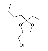 2-Butyl-2-ethyl-1,3-dioxolane-4-methanol Structure
