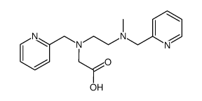 N-carboxymethyl-N'-methyl-N,N'-bis(2-pyridylmethyl)-1,2-ethanediamine Structure