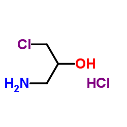 1-Amino-3-chloropropan-2-ol hydrochloride Structure