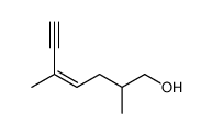 2,5-dimethylhept-4-en-6-yn-1-ol结构式