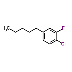 1-Chloro-2-fluoro-4-pentylbenzene Structure
