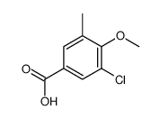 3-chloro-4-methoxy-5-methylbenzoic acid Structure