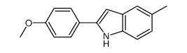 2-(4-methoxyphenyl)-5-methyl-1H-indole结构式