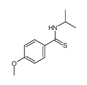4-methoxy-N-propan-2-ylbenzenecarbothioamide结构式