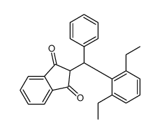 2-[(2,6-diethylphenyl)-phenylmethyl]indene-1,3-dione Structure