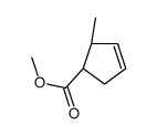 3-Cyclopentene-1-carboxylicacid,2-methyl-,methylester,(1R,2R)-rel-(9CI)结构式