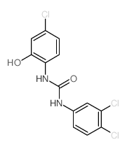 Urea, N-(4-chloro-2-hydroxyphenyl)-N-(3,4-dichlorophenyl)- Structure