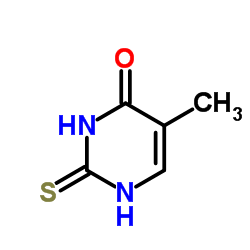 5-甲基-2-硫代尿嘧啶结构式