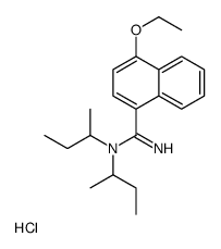 di(butan-2-yl)-(4-ethoxynaphthalene-1-carboximidoyl)azanium,chloride Structure