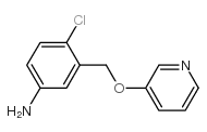 3-(5-氨基-2-氯苄氧基)吡啶结构式