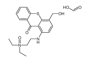 N,N-diethyl-2-[[4-(hydroxymethyl)-9-oxothioxanthen-1-yl]amino]ethanamine oxide,formic acid结构式